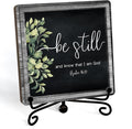 Home Decor, Farmhouse Be Still And Know That I Am God Shelf Decor For Living Room, Christian Gifts For Women Men, Entryway Tv Stand Fireplace Mantle Coffee Table Decoration (Still-13)