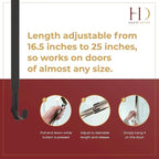 Haute Decor Adjustable Length Wreath Hanger - 20 Lb. Capacity