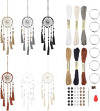 INFUNLY 6 Set Mini Dream Catchers Kit for Keychain DIY Dream Catcher Making Kit Colorful Handmade Small Dream Catcher for Bag Pendant Car Interior Backpack Charm