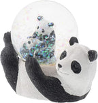 Elanze Designs Panda Bear Mommy and Cub Magical Whimsical Tabletop Dresser Nightstand Figurine Miniature 45MM Sturdy Polyresin Glitter Water Snow Globe Decoration