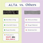 ALTA Booty Bands for Women - Premium Non-Slip Fabric Resistance Bands for Working Out - Cloth Resistance Bands for Legs, Fabric Exercise Bands, Leg Bands for Working Out Women, Looped Hip Bands Set