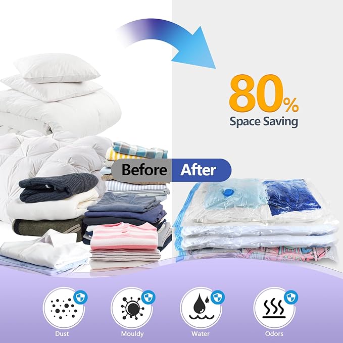 Electric Air Pump for Vacuum Storage Bags, Portable Travel Vacuum Pump Compressing Clothing Vacuum Seal Pump for Various Vacuum Seal Bags Purple(Storage Bag Not Included)