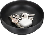 Key Holder Bowl for Entryway Table Round Catchall Bowl for Coin Fruit Holder Decorative Serving Bowl for Coffee Table Kitchen Counter, 7.4 Inches