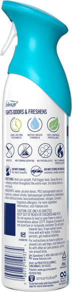 Febreze New & Improved Air Mist Bora Bora Waters, Air Freshener, Home and Kitchen Essentials, Odor Fighting Room Spray (Pack of 6)
