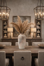 Emotionally Grounded Vase, Vaseking Large Ceramic Rustic Vase, 11 inch Minimalist Decorative Farmhouse Tall Vases for Home Decor, Living Room, Enterway, Table Decoration, Gray