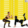 Deekin 20 Pcs Resistance Bands Resistance Loop Exercise Bands Exercise Equipment Elastic Drap Ring for Women and Men Home Fitness, Gym, Yoga