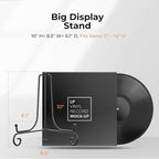TR-LIFE 4 Pack Plate Stands for Display - 10 Inch Plate Holder Display Stand + Metal Easel Stand for Picture Frame, Decorative Plates, Book, Photo, Collectibles (4 Pack)