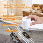 Vacuum Storage Bags For Clothes With Rechargeable Air Pump, 9 Pack Compression Packing Bags For Luggage, Space Saver Bags For Travel, Carry-On Size Vacuum Seal Bags