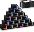 20 Pcs Hat Boxes for Men Black Gift Boxes with Window Display Box for Hat Storage Container for Baseball Caps, Dad Hat, Billed Cap, Snapbacks, Paper Fold Box Packing Box 8.1 x 8.1 x 5.1
