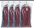 Spacesaver Hanging Vacuum Storage Bags (Pack of 4) - Vacuum Sealer Bags, Closet Organizer, Sealed Storage, Space Bag - Blanket, Bedding, Garment, Clothing, Dress, Suit, Long Coat, Jacket