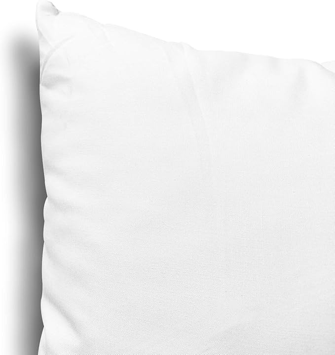 EDOW Throw Pillow Inserts, Set of 4 Lightweight Down Alternative Polyester Pillow, Couch Cushion, Sham Stuffer, Machine Washable. (White, 14x14)