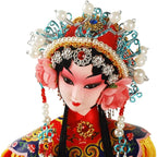 NW 12 Inch Chinese Traditional Handicraft Silk Figurine Collectible Chinese Ancient Character Ornaments for Home Decoration (1801)