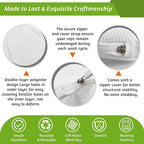 Eiito Hat Washer Cage Hats Cleaner, Hat Washer for baseball caps for Washing Machine or Dishwasher, Ball Cap Washer Frame for Flat & Curved Hats.2-Pack White