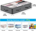2 Pack Under Bed Storage, 90L Collapsible Closet Containers Organizers and Under Bed Storage Bins, Underbed Storage Bags for Wrapping Paper, Blanket, Towels, Clothes, Comforter, Sweaters, Linen Sheets