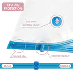 Cozy Essential Vacuum Storage Bags, Compression Space Saver Bags for Clothes, Comforters, Blankets, Pillow, Bedding, Sealer Clothing Storage,6 XXL Jumbo