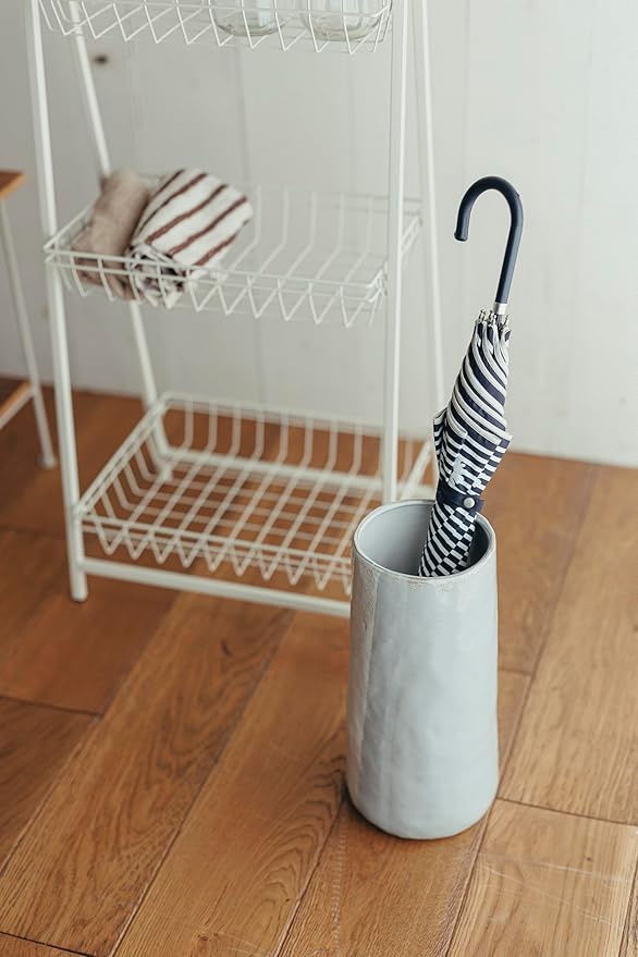アビテ(Habiter) Avite IG-101-GR Ceramic Umbrella Stand Sadecuro Umbrella Stand (Green) φ5.9 x 13.0 inches (15 x 33 cm)