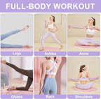 Figure 8 Resistance Band: Resistance Bands with Handles for Working Out - 8 Shaped Resistance Bands for Women - Exercise Bands for Arms - Fullbody Yoga Pulling Rope