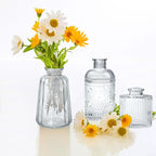 Clear Glass Bud Vases Set of 20,Small Flower Vases for Wedding Centerpieces,Mini Bud Vases in Bulk Amber Glass Vase for Table Decoration,Home Decor