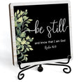 Home Decor, Farmhouse Be Still And Know That I Am God Shelf Decor For Living Room, Christian Gifts For Women Men, Entryway Tv Stand Fireplace Mantle Coffee Table Decoration (Still-11)