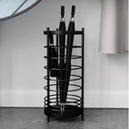 Umbrella Holder Luxury Umbrella Stand Rack for Entryway, Free Standing Metal Umbrella Holder, Round Umbrella Organizer Bin for Long Short Umbrella, Walk Stick, Home Office Indoor Umbrella holder for