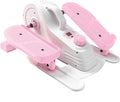 Sunny Health & Fitness Under Desk Pedal Elliptical Machine, Adjustable Resistance Leg Exerciser Home Workout While Sitting for Seniors, Optional Motorize or in Pink with SunnyFit App via Bluetooth