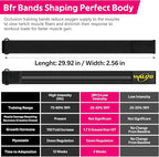 BFR Booty Bands for Women Glutes - Blood Flow Restriction Bands with Weekly Plan for Legs, Butt & Hip Building, Occlusion Bands for Workouts, Best Fabric Bands for Squat Butt & Thigh