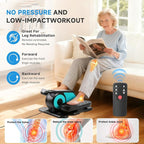 Under Desk Elliptical Machine, Leg Exerciser for Seniors Adults, Adjustable Speeds Elliptical Trainer with Remote, Quiet & Portable Mini Seated Pedal Exerciser for Home Office Use
