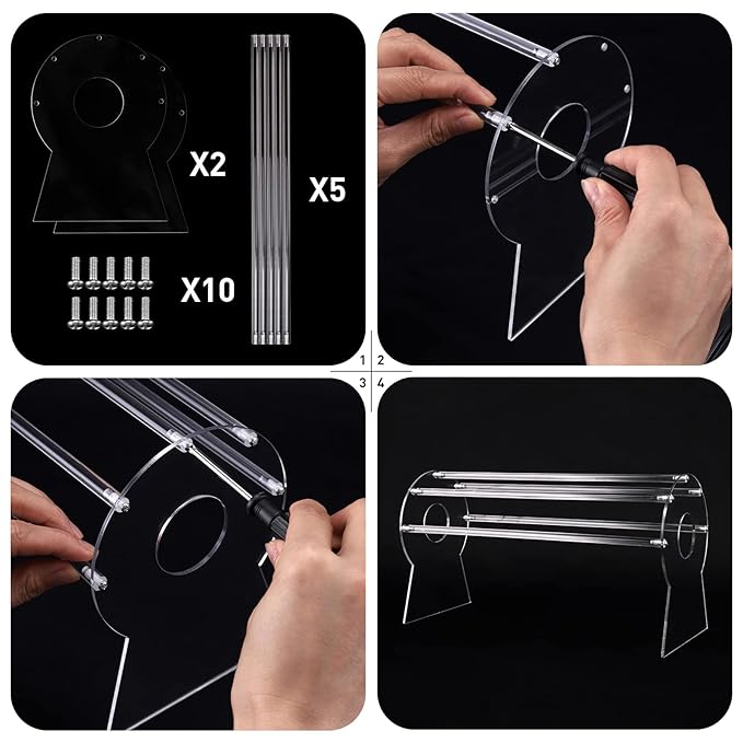 Heaband Holder Organizer,Acrylic Hair Band Ear Display Stand Jewelry Storage for Show Selling.