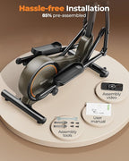 Niceday Elliptical Machine, Elliptical Exercise Machine for Home with Hyper-Quiet Magnetic Driving System, Elliptical Trainer with 15.5IN & 20IN Stride, 16 Resistance Levels, 500LBS Loading Capacity
