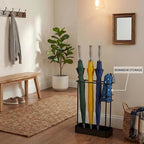 Umbrella Stand, Metal Umbrella Holder for Entryway, 17 × 11.2 × 6 Inches Umbrella Rack Organizer, Umbrella Holder Rack for Umbrella Storage, Office, Black, Rectangle