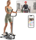 JLL Elliptical Exercise Machine, Mini Elliptical Cross Trainer 2-in-1 Sit/Stand, 8-Level Magnetic Resistance, Compact Home & Office, LCD Monitor, Free Smart Fitness App, Transport Wheels