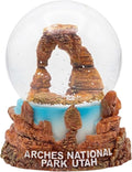 Arches National Park Snow Globe Utah Souvenir Delicate Arch Red Rock Canyon Collectible Desk Decor Gift 3.5 Inch