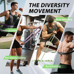 LEEKEY Resistance Bands, Exercise Bands with Handles,Pull Up Assist Bands - Band Set with Door Anchor - Bands for Working Out,Band for Men and Women Fitness Training,Home Workouts