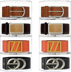 NIUBEE Belt Organizer, Acrylic 8 Layers Belt Case Storage Holder and Display for Accessories like Jewelry,Watch,Bracelets