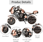 Metal Motorcycle Model - Collectible Moto Decor, Ideal Motorcycle Gifts for Men, Handcrafted Metal Replica for Study/Office/Living Room Decoration