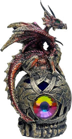 George S. Chen Imports Dragon on Light Up LED Orb Statue Display (71506)