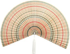 Chicvillage Fan Decorations 60", Giant Fan Wall Decor for King Bed, Large Wall Fan Bamboo Handwoven Art, Big Aesthetic Hanging, Hook Included (Boho)
