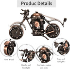Metal Motorcycle Model - Collectible Moto Decor, Ideal Motorcycle Gifts for Men, Handcrafted Metal Replica for Study/Office/Living Room Decoration
