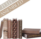 9 Faux Books with Hidden Storage (Earth), Vintage Books, Secret Storage, Bookshelf Decor, Coffee Table Storage, Home Staging Accessory, Brown Home Decor