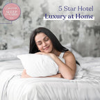 FluffCo Zen Fluff™ Down King Pillow with 600 Fill Power White Duck Down Stomach Sleeper Pillows - Luxury Hotel Quality 300 Thread Count - 100% Cotton Feather Pillows (Soft King Size 1 Pack)