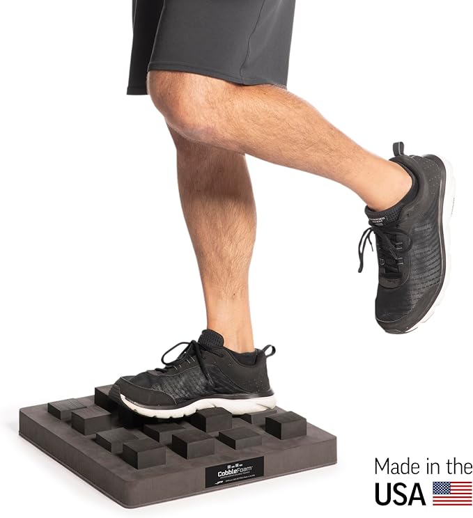 OPTP CobbleFoam Uneven-Surface Balance Trainer - Versatile Balance Board Training System Developed by a Physical Therapist for Injury, Surgery, Rehabilitation, and Sports Training