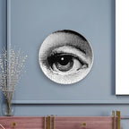 Lina Cavalieri Plate, Wall Decorative Plate, Mysterious Face Plate Wall Hanging Decoration,Including Bracket And Special Spring HooK,style-10,7inch