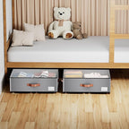 Under bed Storage With Wheels,Large Capacity 10 inches Height Storage Bins,Rolling Under bed Shoe Storage Containers,Under bed Storage Drawers for clothes & blankets