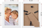 Lyeasw 4x6 Picture Frames White 12 Pack, Multi 4 by 6 Photo Frame with HD Glass for Wall Mount or Tabletop Display