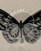 VIYYIEA Vintage Gold Framed Wall Art for Living Room,【Ornithoptera alexandrae】-(16L x 12W)