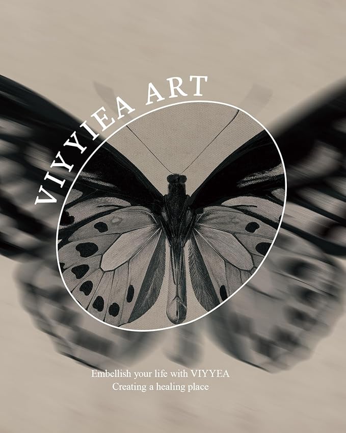 VIYYIEA Vintage Gold Framed Wall Art for Living Room,【Ornithoptera alexandrae】-(16L x 12W)