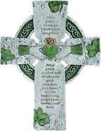 TALPGOD Celtic Cross Irish Blessing Wall Decor, Irish Wall Art for Home, Ireland Gifts, Catholic Cross, Green, 9.45 Inch x 7.48 Inch