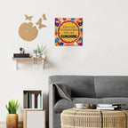 Inspirational Sunshine Wall Art Decor, Motivational Canvas Painting Pictures Artwork Posters Hippie Decor for Teens Room Bedroom, Natural Life Gifts for Women (8 X 8 Inches, Framed)