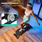 Balance Board with Resistance Bands, 300LBS Ski Balancing Machine Exercise Equipment LCD Monitor for Cardio, Home Ski Simulator Trainer for Full Body Workout