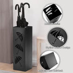 2 Pack Umbrella Stands, Metal Umbrella Holder for Entryway,Square Umbrella Rack Organizer Freestanding for Umbrellas,Walking Cane,Wrapping Paper,Hiking Poles
